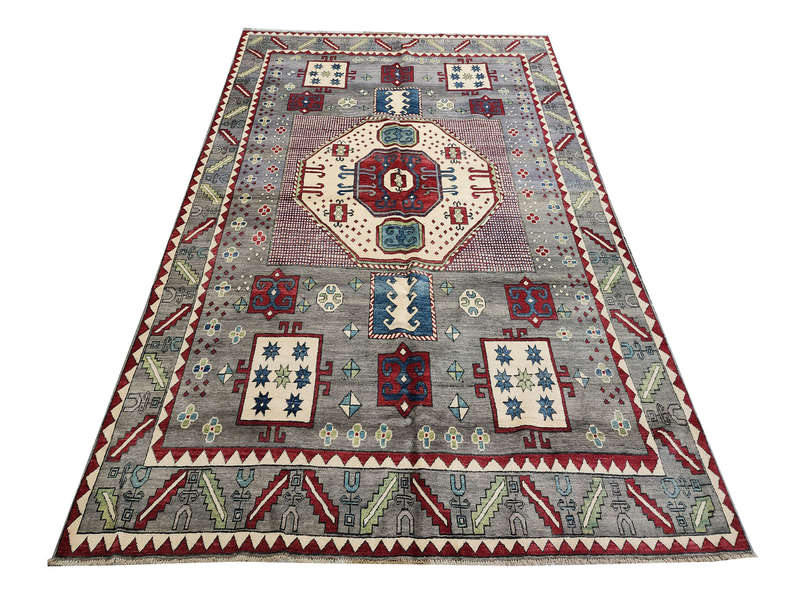 Fine Afghan Handmade Kazaq Carpet 317 X 245cm