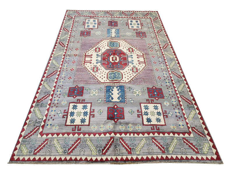 Fine Afghan Handmade Kazaq Carpet 317 X 245cm
