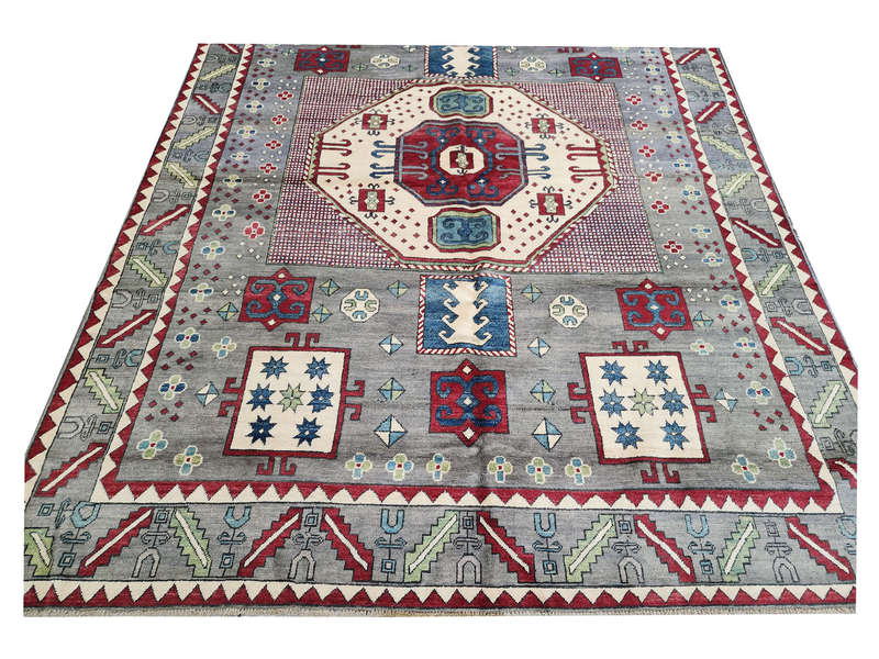 Fine Afghan Handmade Kazaq Carpet 317 X 245cm