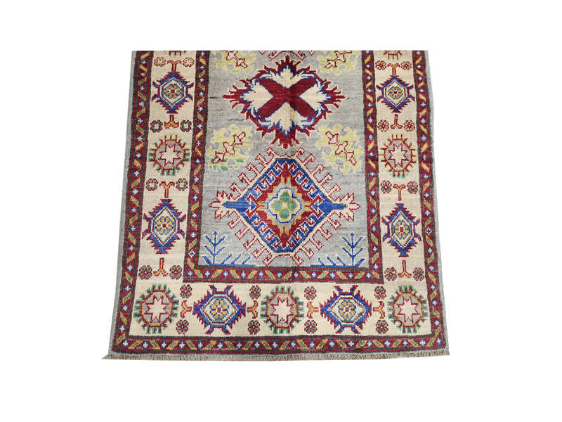 Fine Afghan Handmade Kazaq Carpet 121 x 82 cm