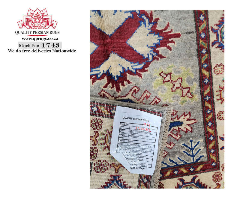 Fine Afghan Handmade Kazaq Carpet 121 x 82 cm