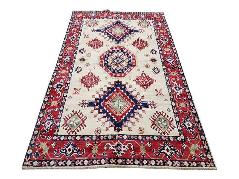 Fine Afghan Handmade Kazaq Carpet 298 x 204cm