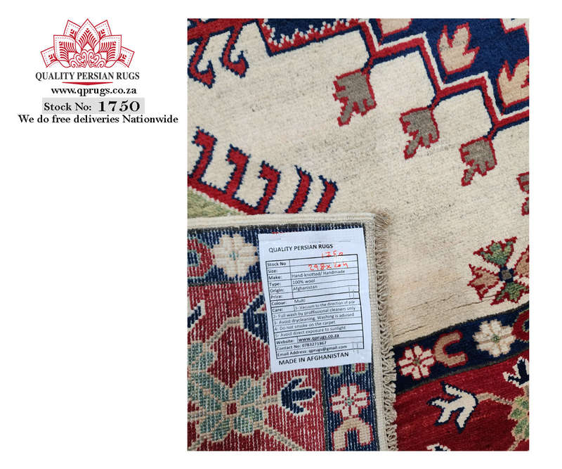 Fine Afghan Handmade Kazaq Carpet 298 x 204cm