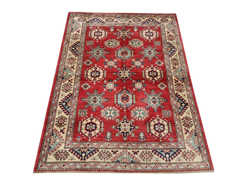 Fine Afghan Handmade Kazaq Carpet 180 x 122cm