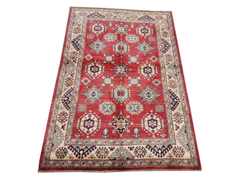 Fine Afghan Handmade Kazaq Carpet 180 x 122cm