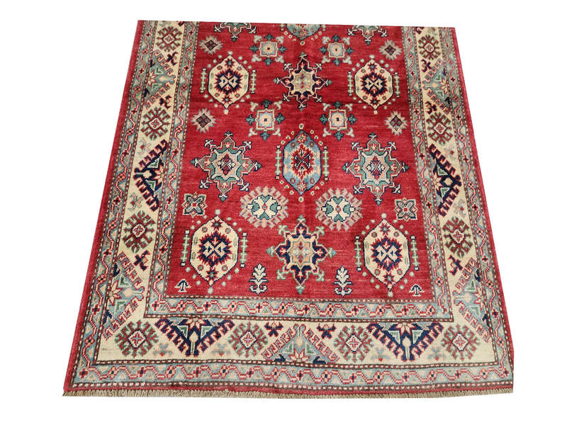 Fine Afghan Handmade Kazaq Carpet 180 x 122cm