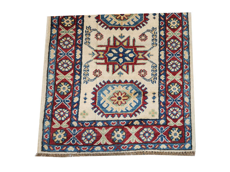 Fine Afghan Handmade Kazaq Carpet 89 x 64 cm