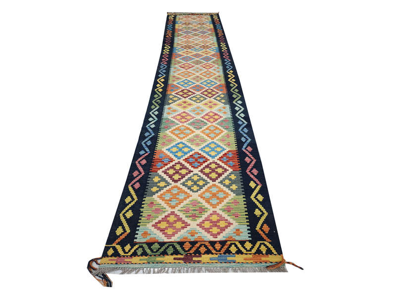 Stunning Afghan Choubi kilim Runner 486 x 81 CM