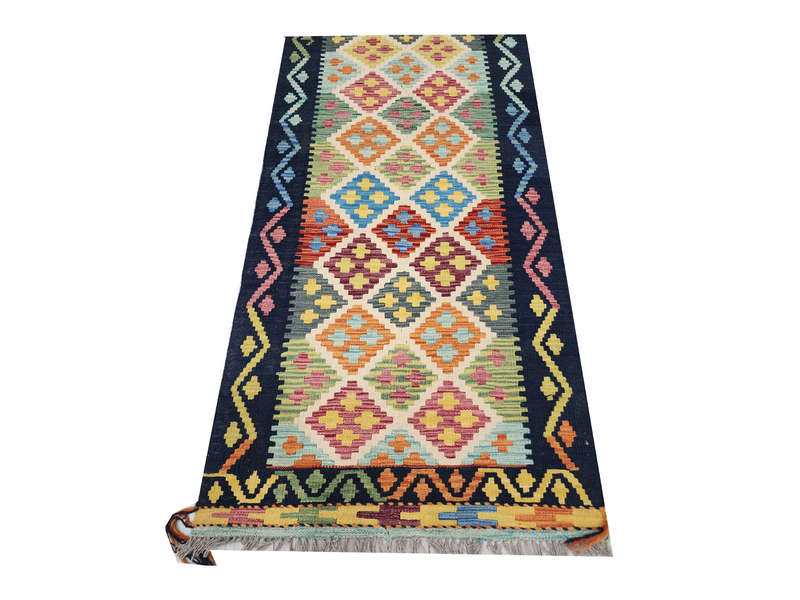 Stunning Afghan Choubi kilim Runner 486 x 81 CM