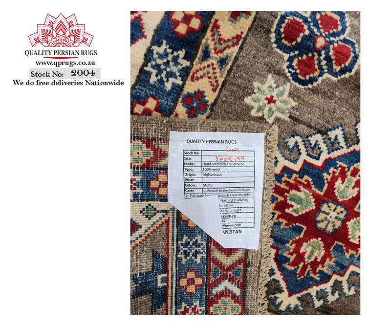 Fine Afghan Handmade Kazaq Carpet 300 x 199cmcm
