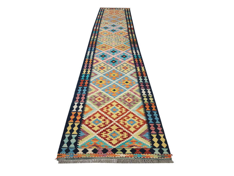 Gorgeous Afghan Choubi kilim Runner 494 x 83 CM