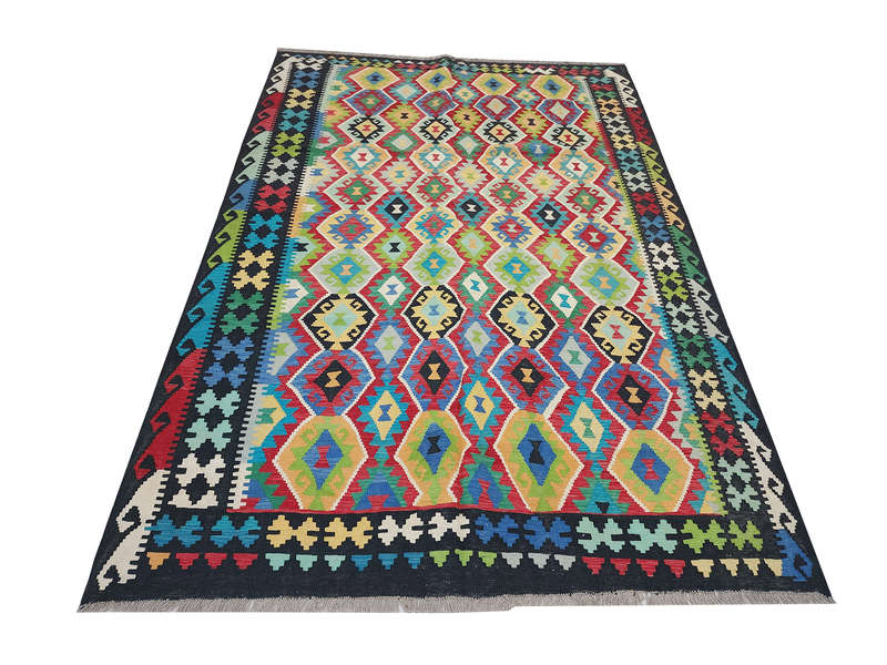 Beautiful Afghan Choubi kilim 291 x 207 CM