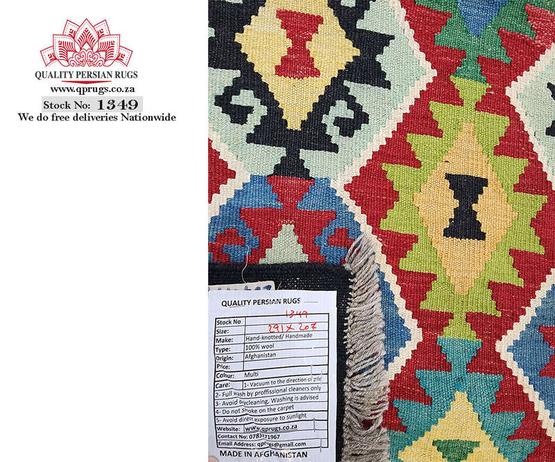 Beautiful Afghan Choubi kilim 291 x 207 CM