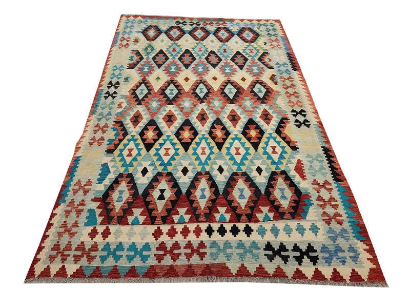 Stunning Afghan Choubi Reversible kilim 301 x 201 CM