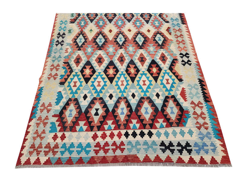 Stunning Afghan Choubi Reversible kilim 301 x 201 CM