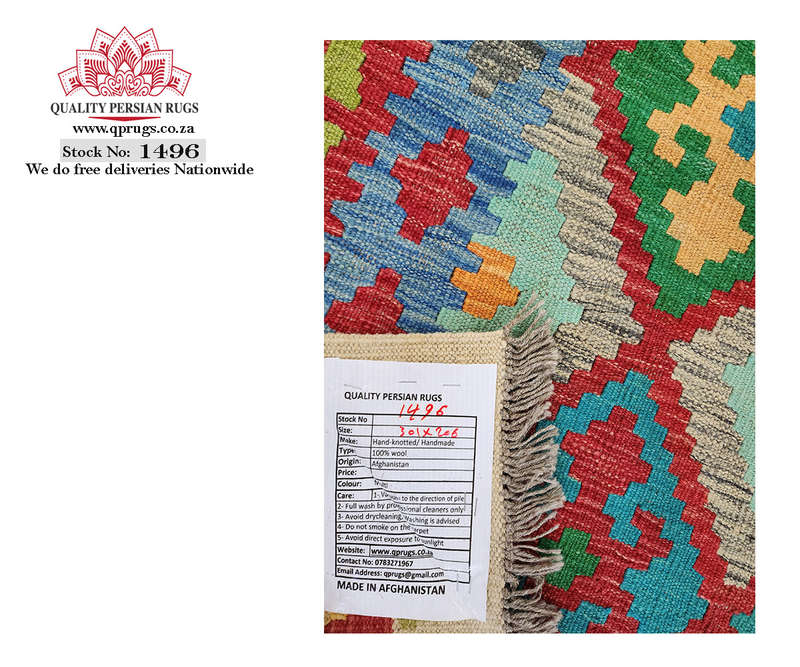 Gorgeous Afghan Choubi kilim 301 x 206 CM