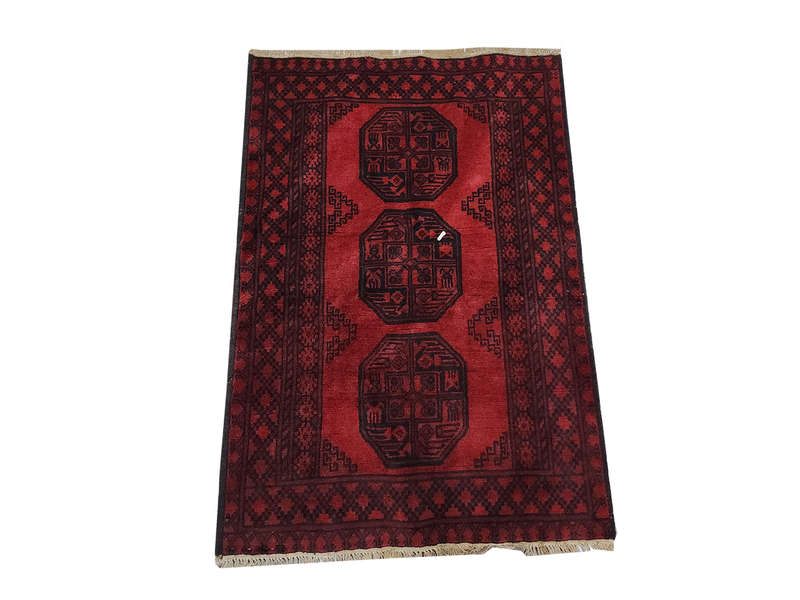 Elephant foot design Afghan Runner 144 x 99 CM