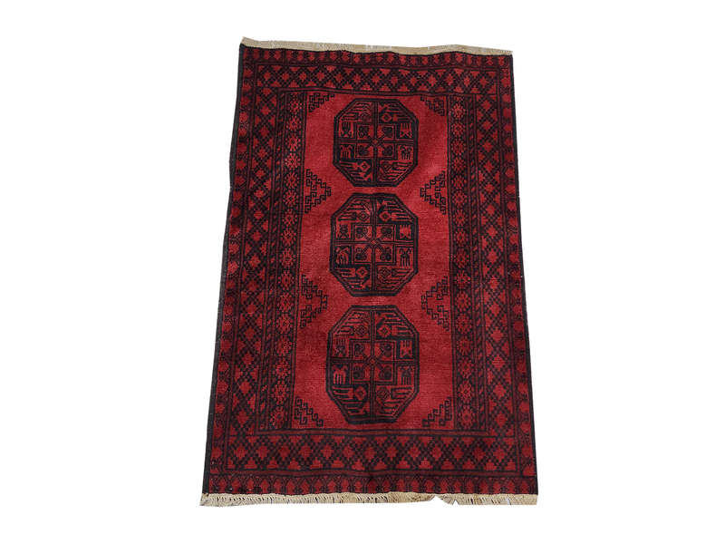 Elephant foot design Afghan Runner 144 x 99 CM