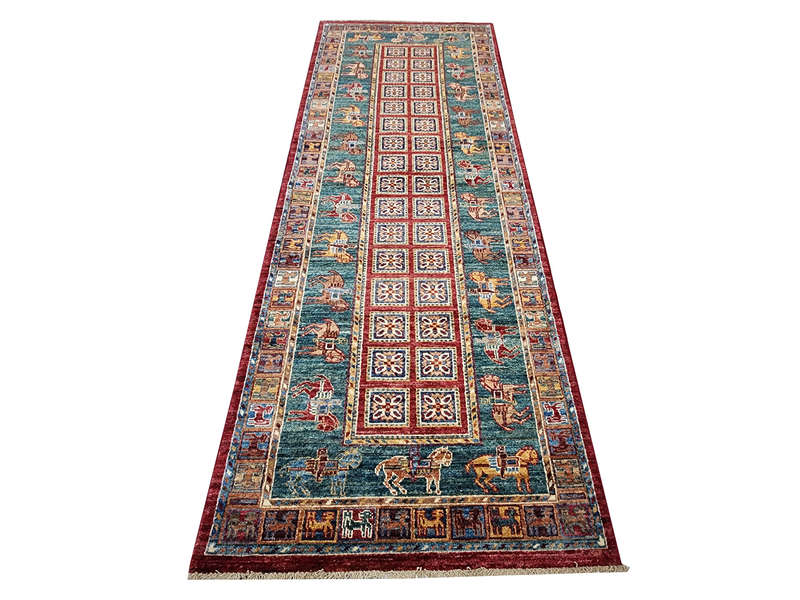 Fine Afghan Ariana Carpet 283 x 88 cm