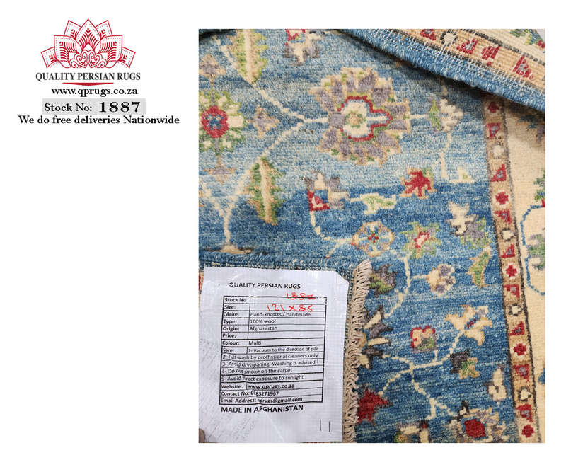 Fine Vintage design Afghan Ariana Carpet 121 x 86cm