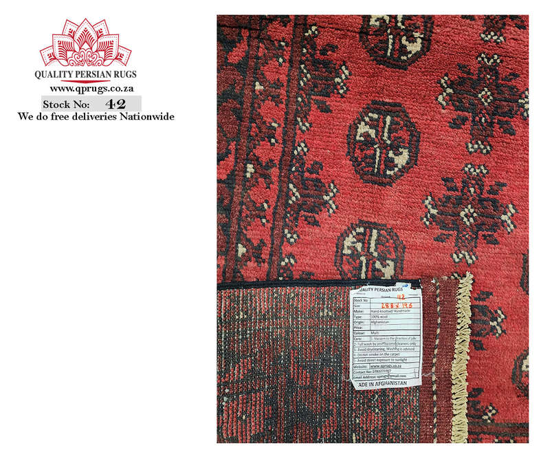 Stunning Bukhara Afghan Carpet 288 x 196 CM