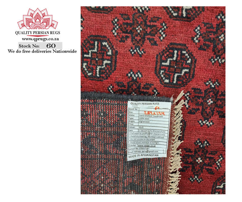 Gorgeous Bukhara Afghan Carpet 289 x 194CM