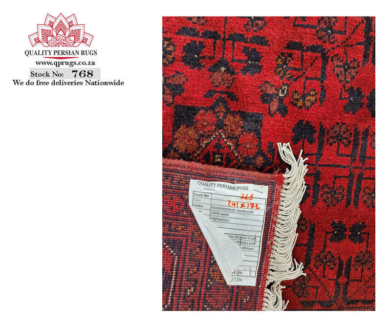 Fine Quality Afghan Turkman Carpet 241 x 172 CM