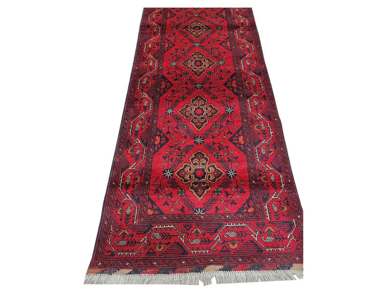 Fine Afghan Turkman carpet 291 X 82 cm