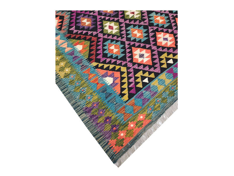 Stunning Afghan Maimana Reversible kilim 299 x 199 cm