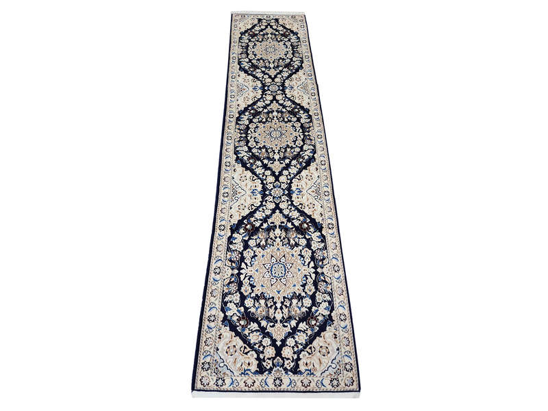 Top Quality Silk And Wool Nain Carpet 290 x 67 CM