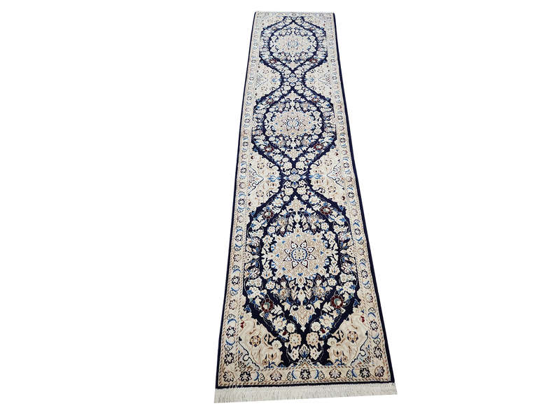 Top Quality Silk And Wool Nain Carpet 290 x 67 CM
