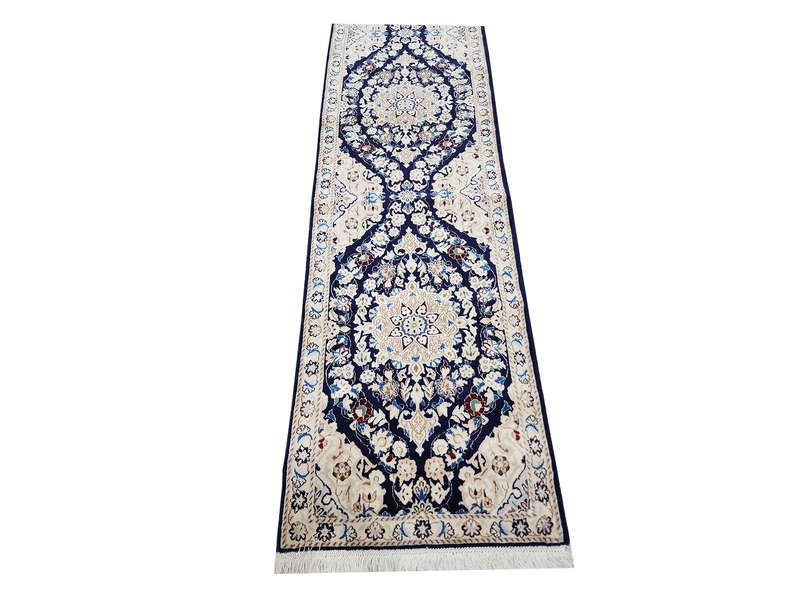 Top Quality Silk And Wool Nain Carpet 290 x 67 CM