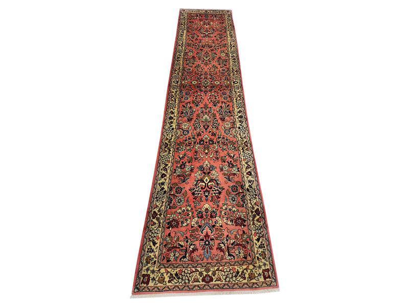 Beautiful Pinkish Hussain Abad Runner 375 x 75 CM