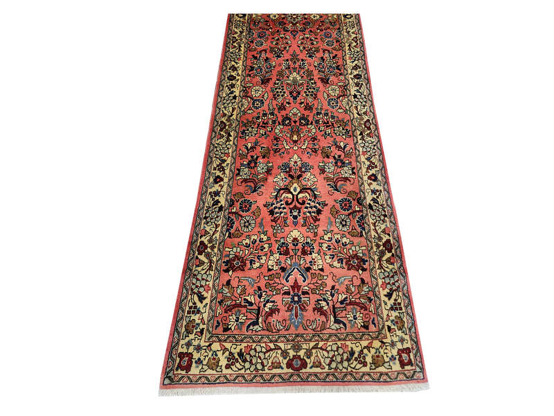 Beautiful Pinkish Hussain Abad Runner 375 x 75 CM