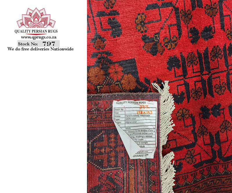 Beautiful Afghan Turkman Carpet 198 x 145 CM