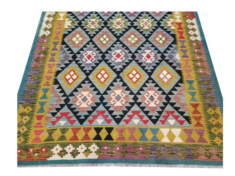 Incredible Afghan Maimana kilim 302 x 202 CM