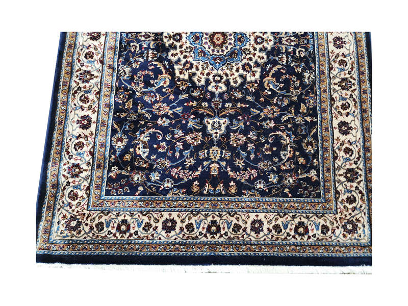 Beautiful Navy Kashan Carpet 180 x 120 cm