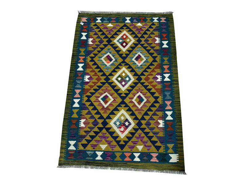 Stunning Afghan Maimana kilim 147 x 100 CM