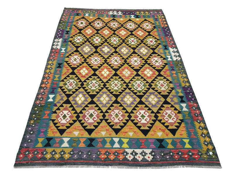 Incredible Afghan Maimana kilim 290 x 199 CM