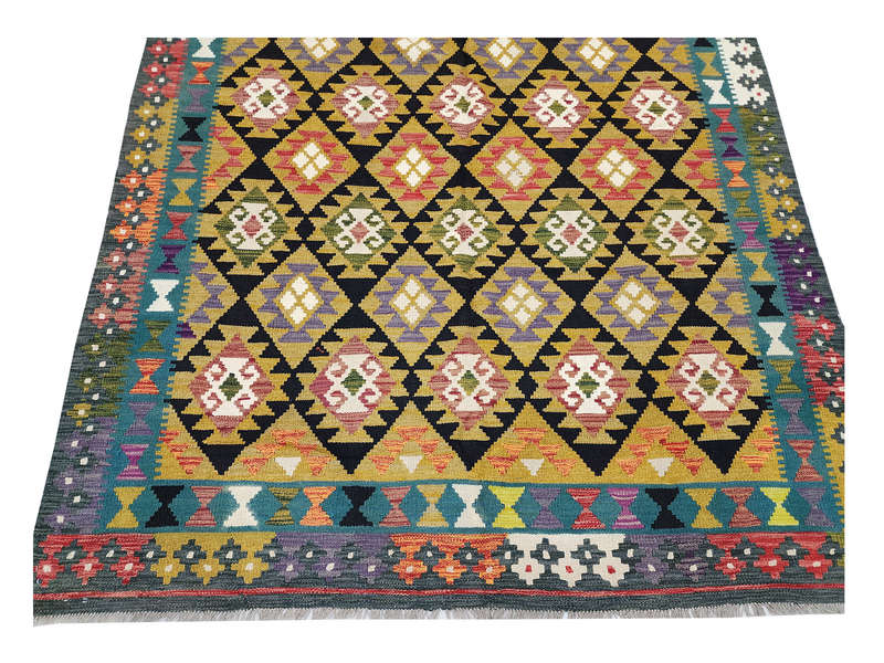 Incredible Afghan Maimana kilim 290 x 199 CM