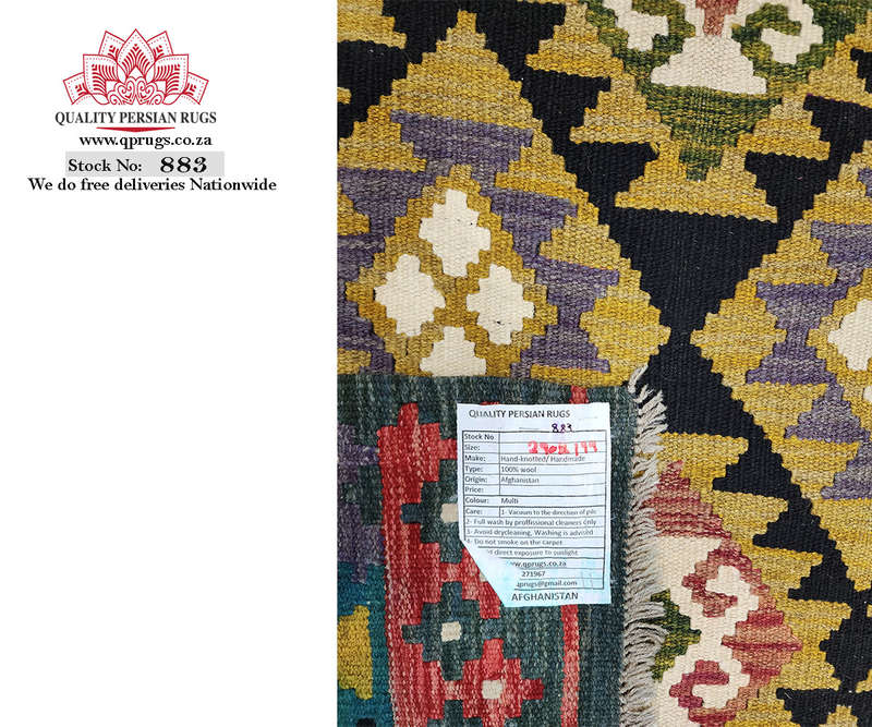 Incredible Afghan Maimana kilim 290 x 199 CM