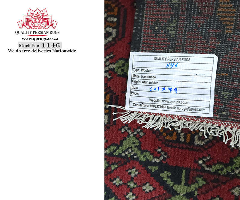 Beautiful Afghan Handmade Carpet Runner 301 x 79 CM