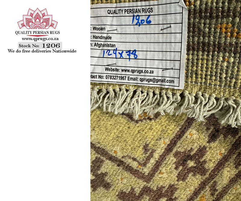 Gorgeous Afghan  Handmade Carpet - 124 x 78 CM