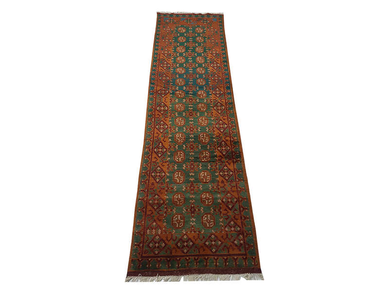 Stunning Afghan Handmade Carpet 282 x 78 CM
