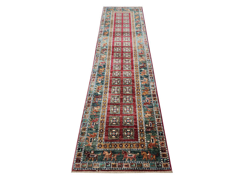 Incredible Afghan Ariana Carpet Runner 298 x 83 CM