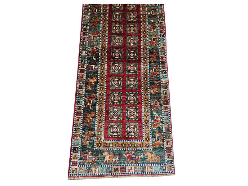 Incredible Afghan Ariana Carpet Runner 298 x 83 CM