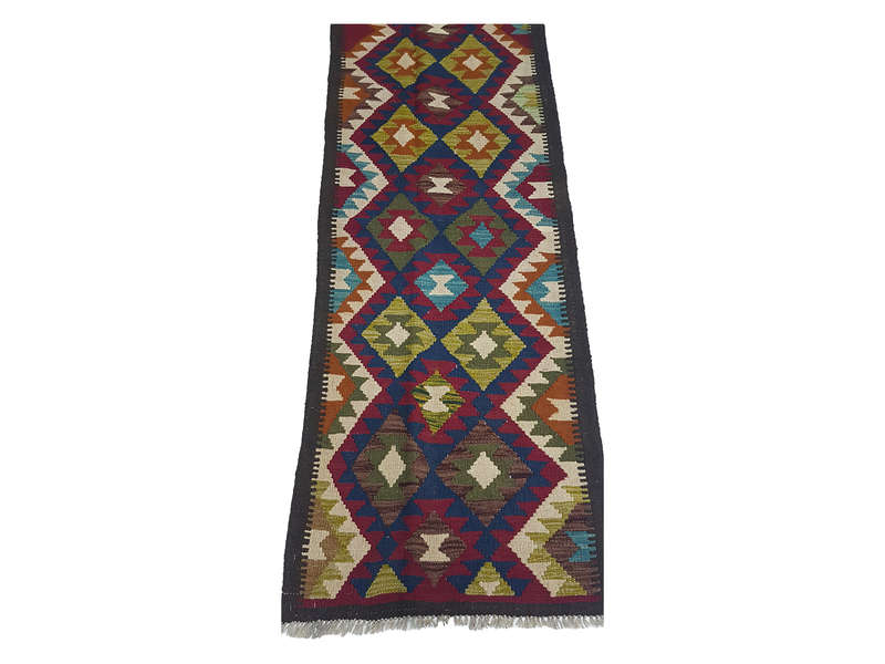 Beautiful Afghan Maimana Kilim Runner 194 x 68 CM