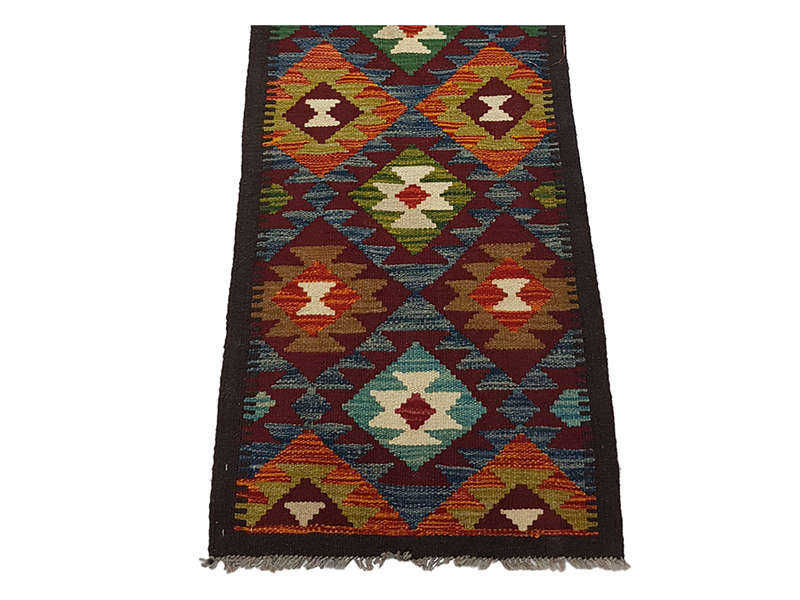 Beautiful Afghan Maimana Kilim Runner 204 x 60 CM