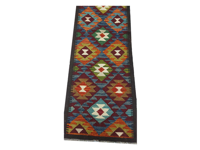 Beautiful Afghan Maimana Kilim Runner 204 x 60 CM