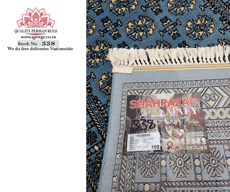 Beautiful Blue Machine Made Carpet 150 X 80 CM